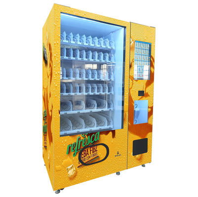 Máquina automática de venda de alimentos com sistema de refrigeração ajustável