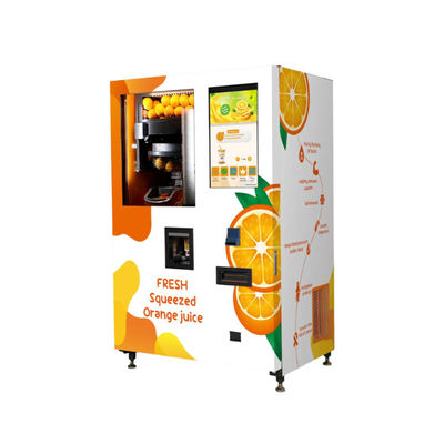 Máquina automática de venda de laranjas com leitor de cartões Máquina de venda de suco de fruta de cana de açúcar de maçã