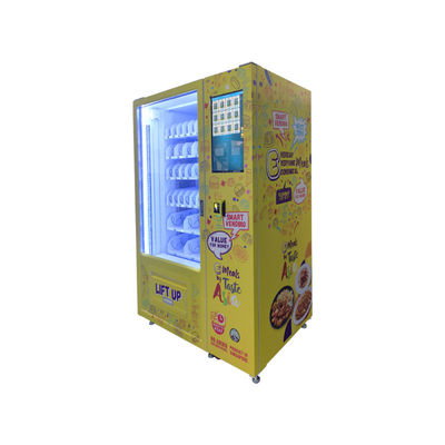 Máquina de venda automática de fast food com estrutura metálica com capacidade de 270-540