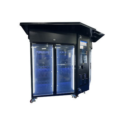 Máquina de venda automática de caixote com tela sensível ao toque de 32 polegadas Dimensões personalizáveis Sistema de refrigeração de quantidade 3-20C