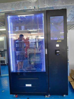 Máquina de venda de pó de lavagem de portas de vidro de aquecimento elétrico de 24 V