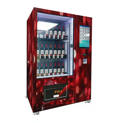 Máquina de venda automática de coquetéis comerciais com verificação de idade para garrafas de vinho alcoólico de cerveja