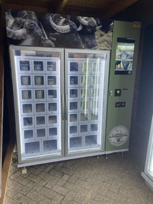 21Máquina de venda automática de queijo sustentável de tela sensível ao toque de 0,5 polegadas Sistema de refrigeração avançado - 22C a 20C Controle de temperatura