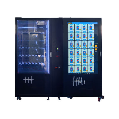 Máquina de venda de alimentos e bebidas de rua de alta capacidade com resistência ao tempo