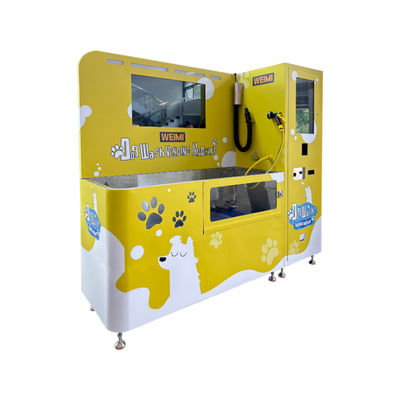 Máquina de lavagem de cães de autoatendimento conveniente para lojas de animais de estimação Dispõe de tela sensível ao toque de 21,5 polegadas e tela LCD de 32 polegadas