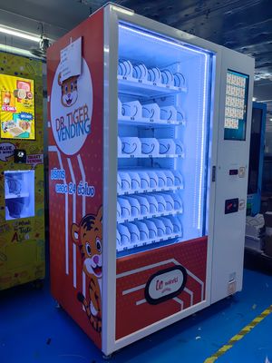 Máquina de venda de lanches conveniente para lojas de varejo não tripuladas com sistema de promoção inteligente
