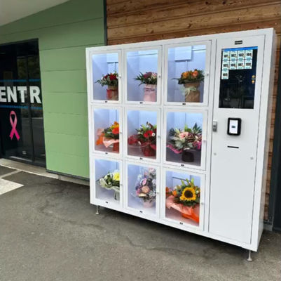 Produtos versáteis na máquina de venda automática para flores frescas Bouquets Produtos agrícolas
