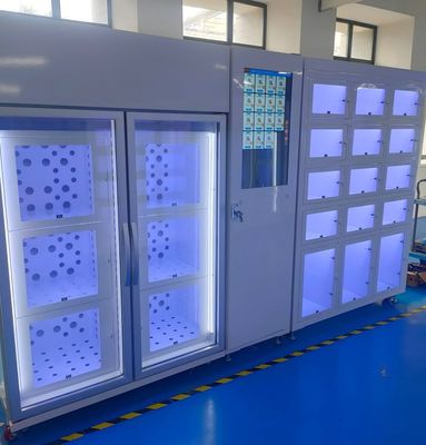 Máquina de venda de cacifos conveniente e moderna para bouquets de flores frescas com tela de 21,5 polegadas