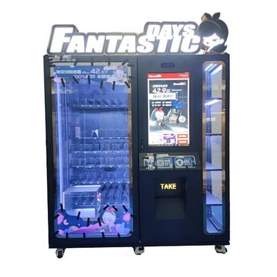 7 andares* 12 slots capacidade máquina de venda automática de brinquedos luzes de tira para design atraente