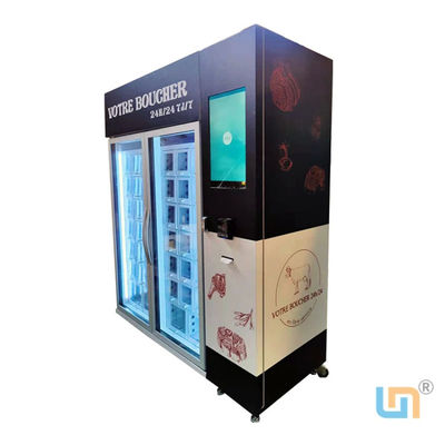 21Máquina de venda automática de caixote de tela sensível ao toque de 2,5 polegadas com autocolante personalizável de estrutura de metal