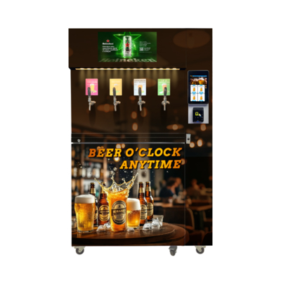 Máquina de Venda de Cerveja a Copo com Economia de Energia W97*D66*H205 Cm com Sistema de Refrigeração 5-8C