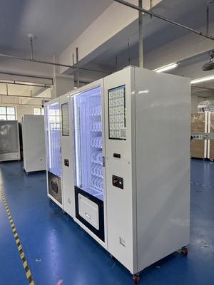 Máquina de Venda Automática de Alimentos Congelados Conveniente com Capacidade para 350-600 Itens e Função de Elevação, Medidas: L166*P71*A217 cm