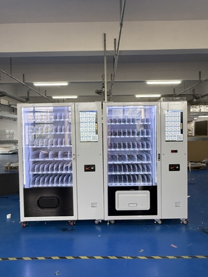 21Máquina de venda automática de alimentos congelados com tela sensível ao toque de 0,5 cm, com sistema de arrefecimento de -22-20°C W166*D71*H217 Cm