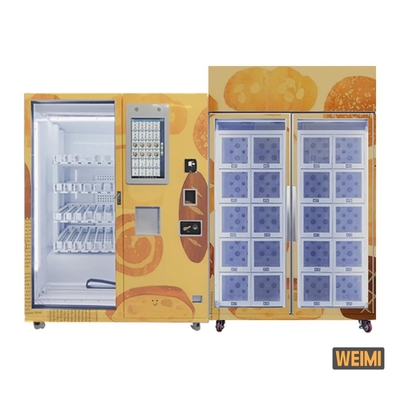Máquina de Venda Automática Combo Lift Locker com 20 Armários e Tela Sensível ao Toque de 22 Polegadas