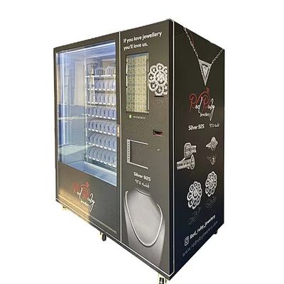 Máquina de venda de jóias inteligente com elevador de rastreamento para cima e para baixo e porta de alta segurança de vidro duplo