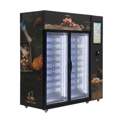 Máquina de Venda Automática com Duas Temperaturas para Venda de Carne Fresca Congelada, Ovos, Vegetais, Laticínios e Outros Produtos Agrícolas 24/7