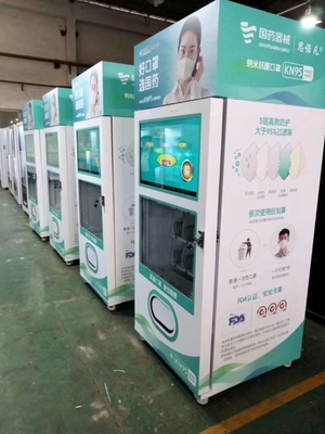 O diodo emissor de luz que ilumina o antibacteriano limpa a máquina de venda automática para a propaganda