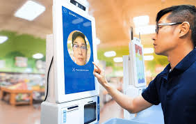 Mícron feito sob encomenda da língua inglesa das máquinas de venda automática do pagamento da identificação da cara