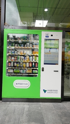 A máquina de venda automática da medicina do ODM do OEM fácil opera-se com grande capacidade, com a tela para a propaganda, vender de Smart do mícron