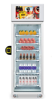 Máquina de venda automática automática de vidro da segurança, máquina de venda automática do sentido do peso, refrigerador esperto, máquina de venda automática mais fresca esperta. Mícron
