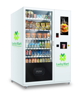 máquina de venda automática do café do chá da água quente de macarronete 110V imediato com tela táctil
