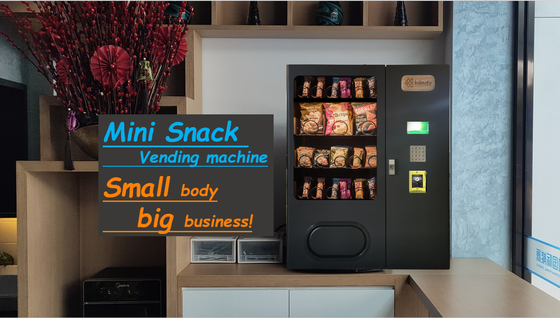 Máquina de venda automática pequena do petisco da cor preta dos acessórios de Mini Vending Machine For Mobile de 1 medidor
