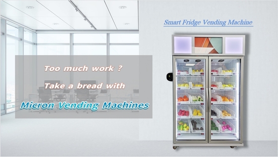 Refrigerador vendendo esperto vegetal de controle remoto com leitor de cartão