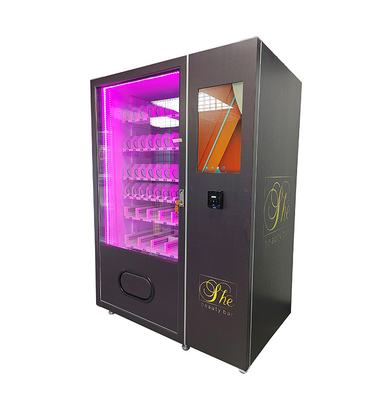 Shopping Mall Beauty 22' touch screen unhas cílios máquina de venda automática com aceitador de moedas
