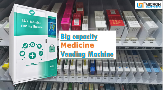 Máquinas de venda automática feitas sob encomenda da grande capacidade para a medicina de OTC máquina de venda automática esperta do tela táctil de 22 polegadas