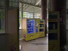 Máquina Bento 24 horas por dia com microondas para comida pronta